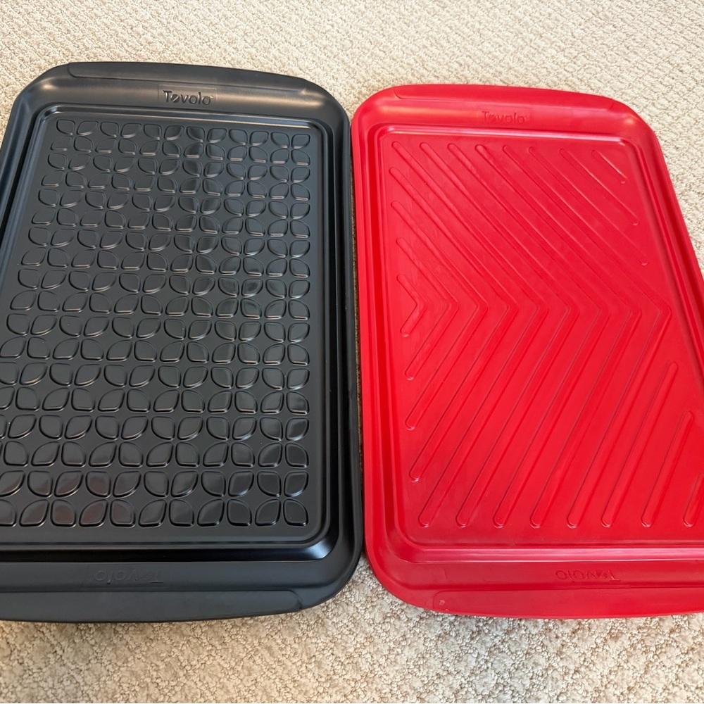 Tovolo Black and Red BBQ prep trays New